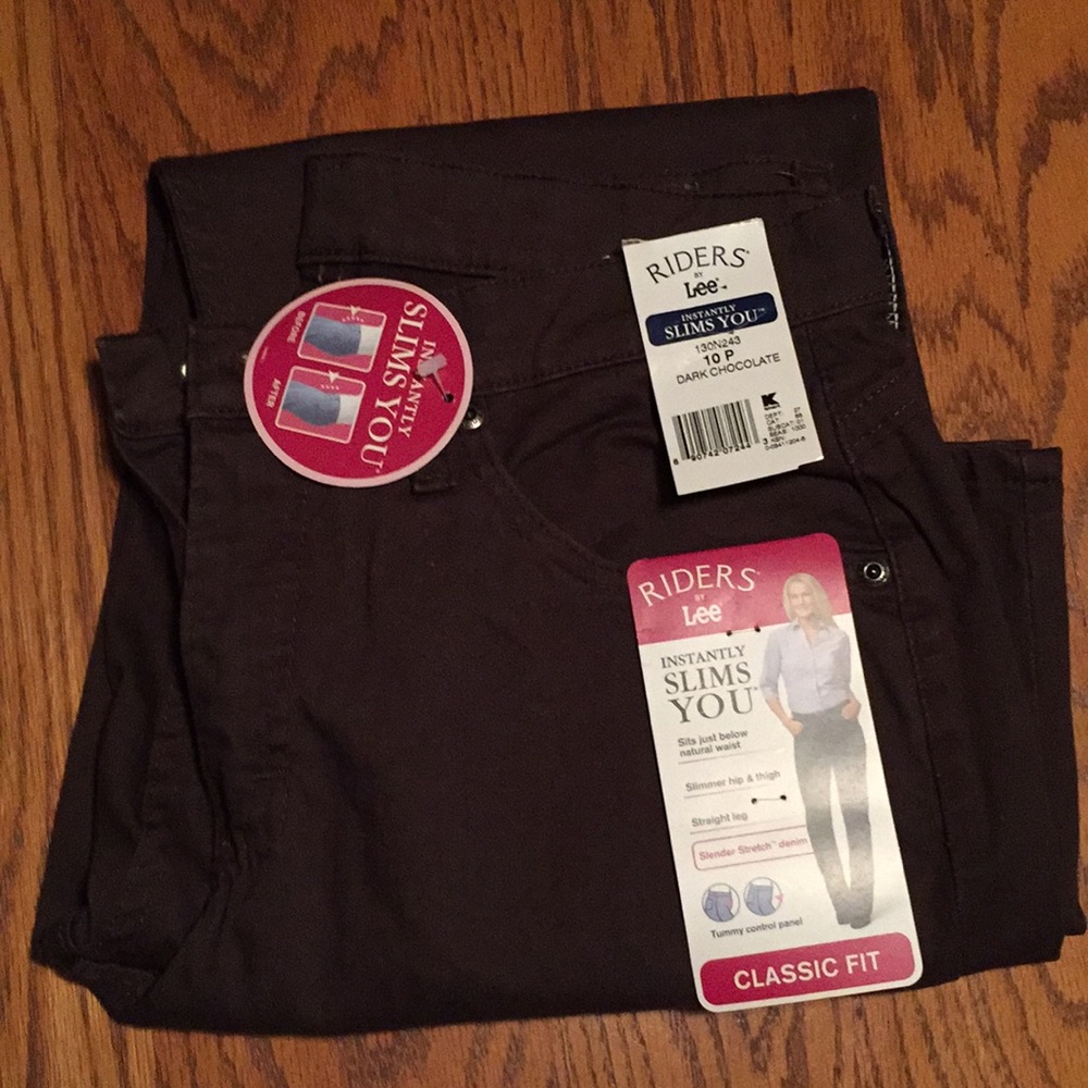 Riders by Lee Classic Fit size 10p chocolate brown